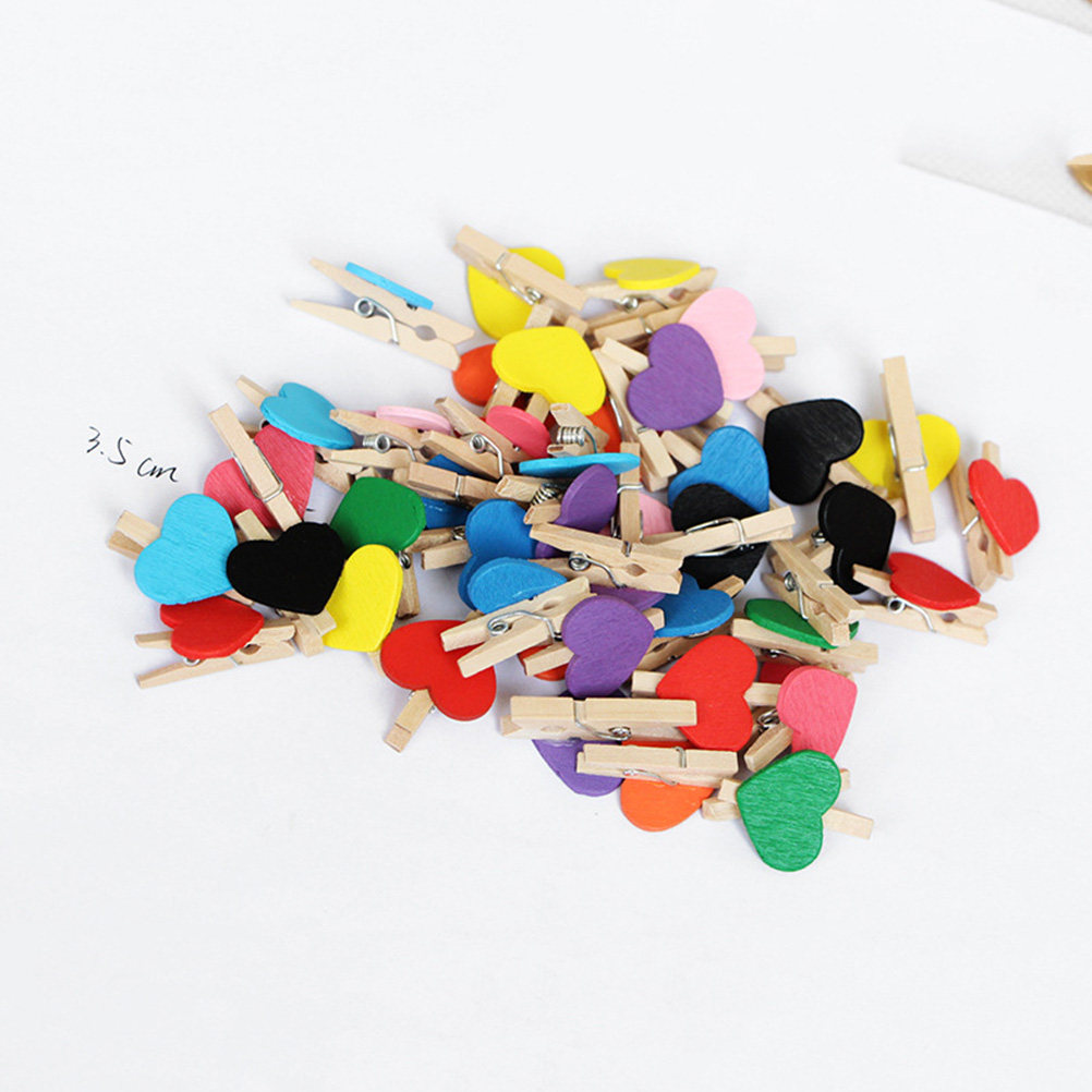 Embellish Craft - 50 Stück Mini-Holzwäscheklammern aus Naturholz für