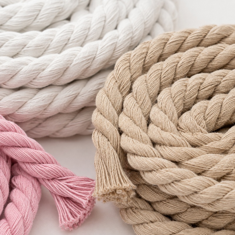 Cord Trim Twisted - 5M 5-20mm Baumwoll-Gedrehtes Seil Schnürsenkel Kordel
