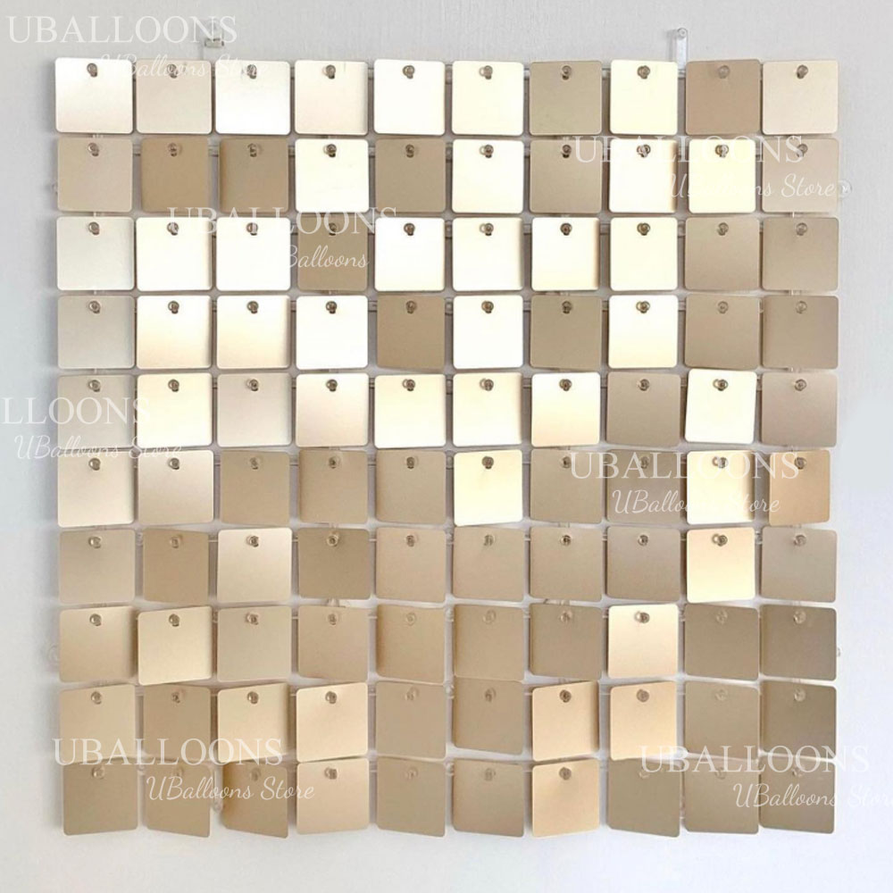Matte Champagner-Gold Hintergr – Sequin Fabric Panel Bewertung und Preis