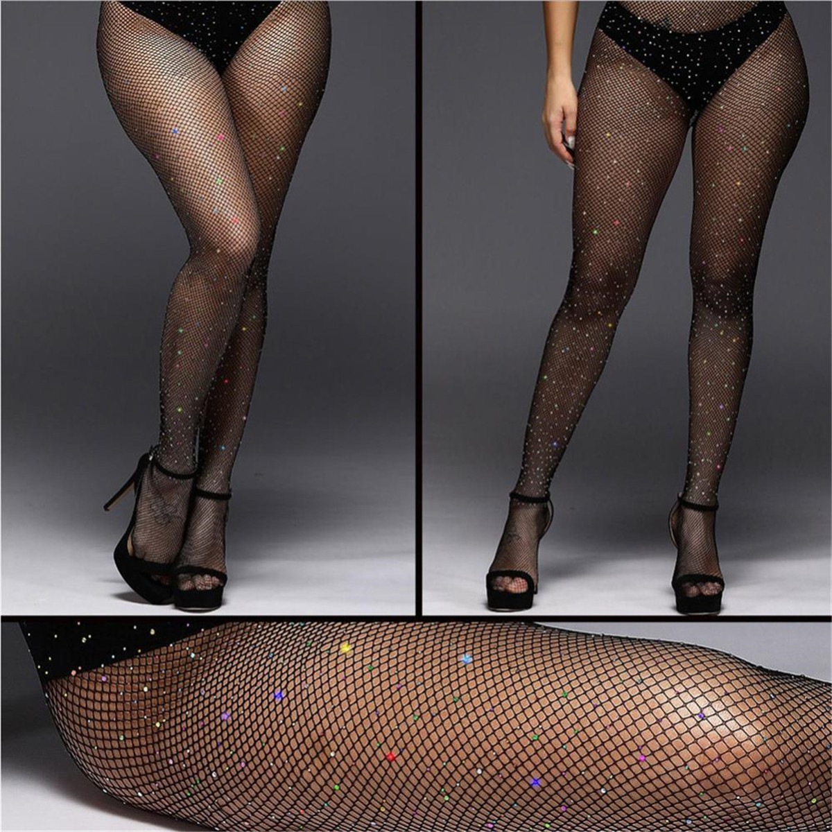 Strass-Netzstrumpfhose für Dam – Crystal Mesh Fabric Bewertung und Preis