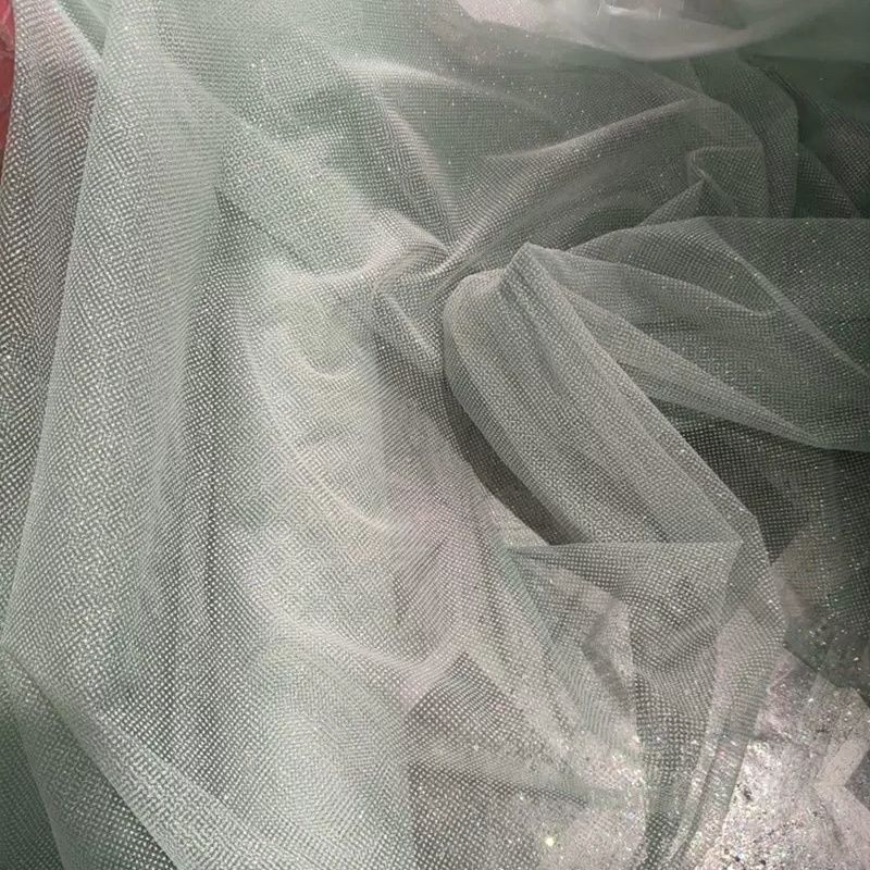 Glitzer-Pailletten-Netzstoff f – Crystal Mesh Fabric Bewertung und Preis