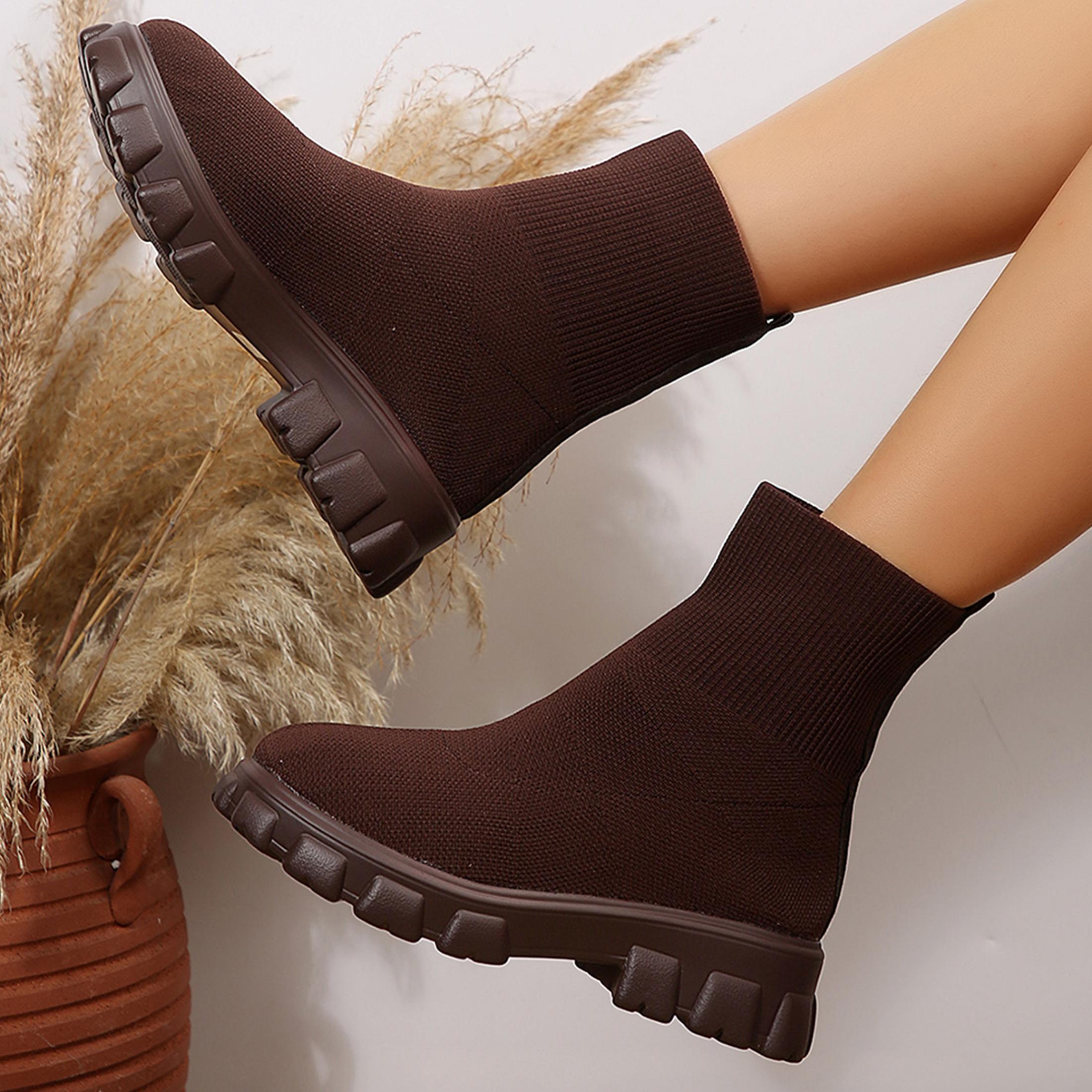 Knöchelstiefel für Damen, bequ – Embellish Knit Bewertung und Preis