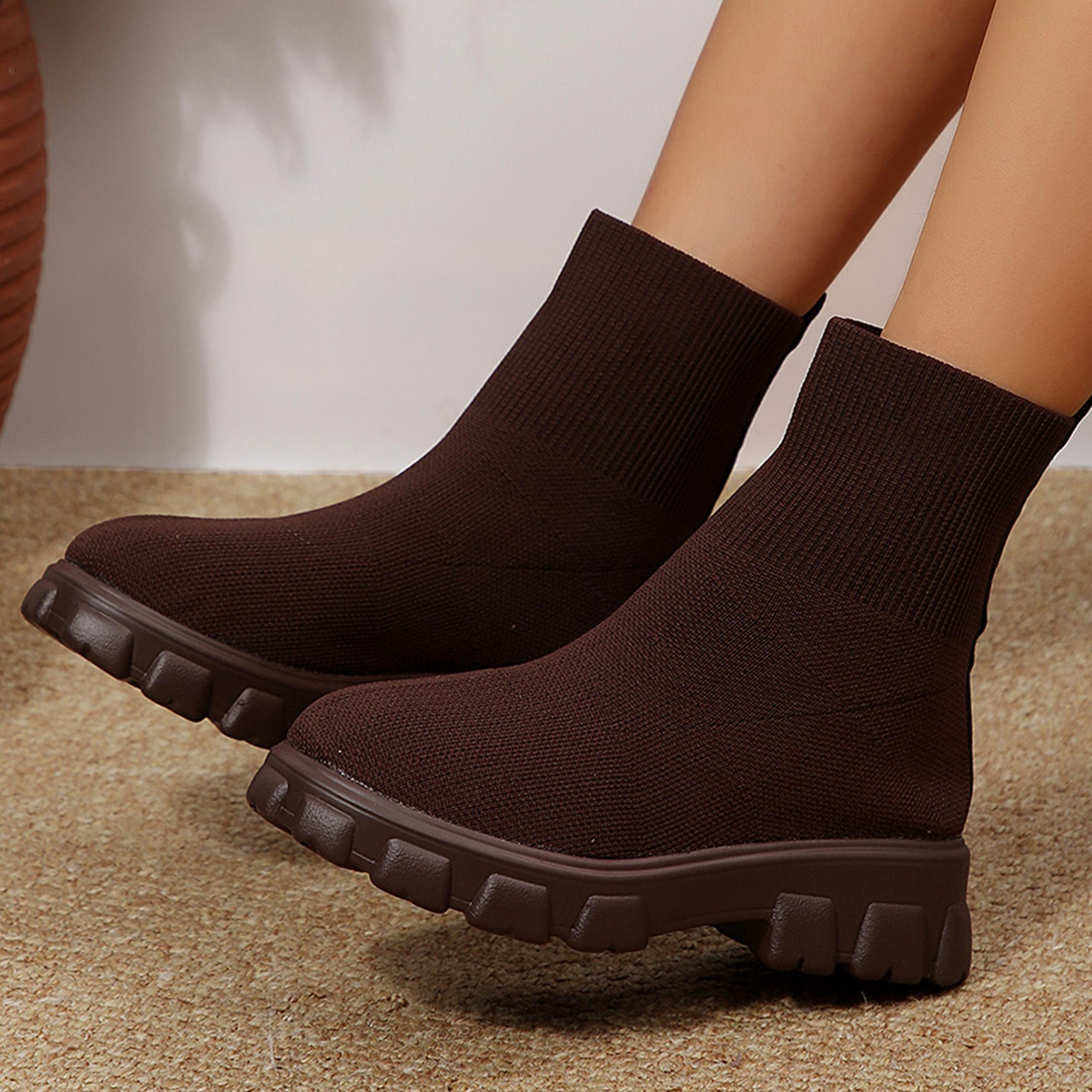 Knöchelstiefel für Damen, bequ – Embellish Knit Bewertung und Preis