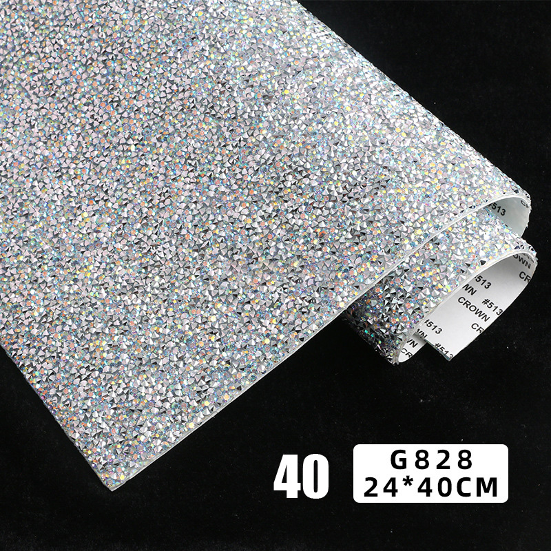 24*40cm Harz Strass Aufkleber  – Hotfix Rhinestone Sheet Bewertung und Preis