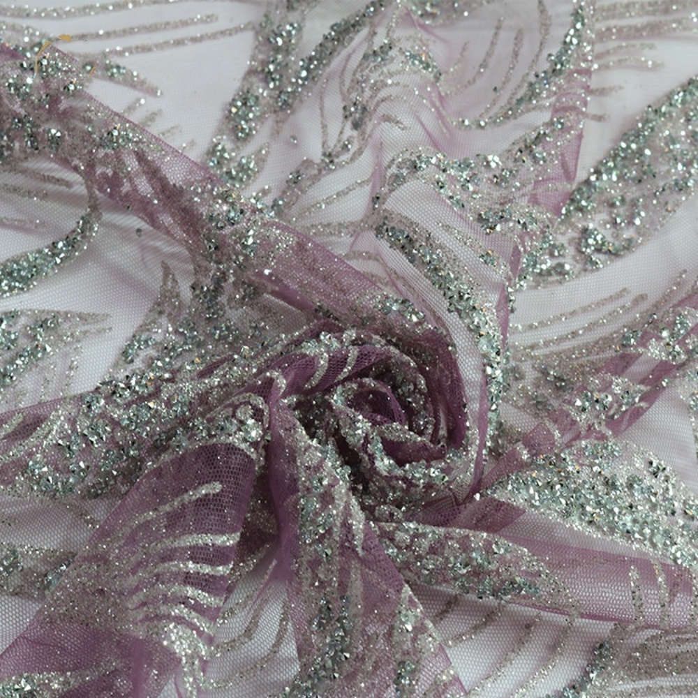 10 Heißprägepulver-Muster Kris – Crystal Mesh Fabric Bewertung und Preis